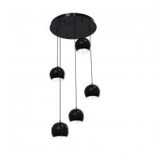  RXYP08BKRND5 - Roxy 5 Light Round Pendant