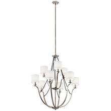  43534CLP - Thisbe™ 33" 9 Light 2 Tier Chandelier Classic Pewter