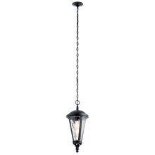  49236BSL - Cresleigh 21.25" 1 Light Pendant Black with Silver Highlights