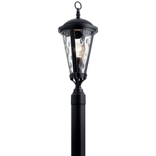  49237BSL - Cresleigh 23.5" 1 Light Post Light Black with Silver Highlights