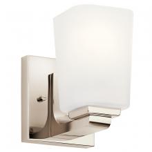  55015PN - Roehm™ 1 Light Wall Sconce Polished Nickel