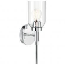  55183CH - Madden 14.75 Inch 1 Light Wall Sconce with Clear Glass in Chrome