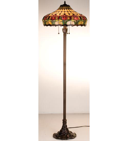 63.5&#34; Colonial Tulip Floor Lamp