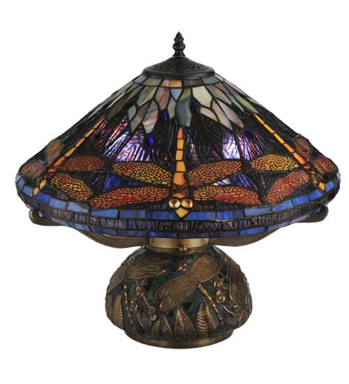 16&#34; High Tiffany Dragonfly Table Lamp