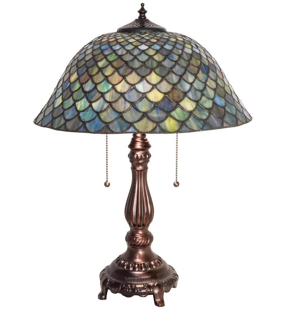 22&#34; High Tiffany Fishscale Table Lamp