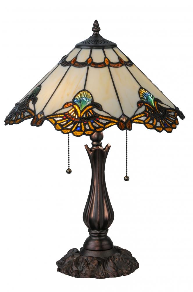 21"H Shell with Jewels Table Lamp