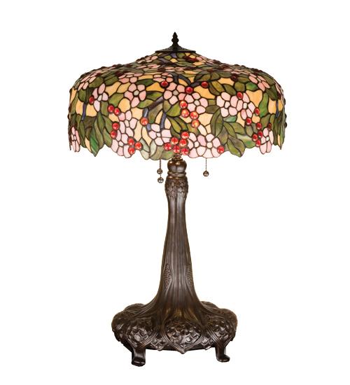 31&#34;H Tiffany Cherry Blossom Table Lamp