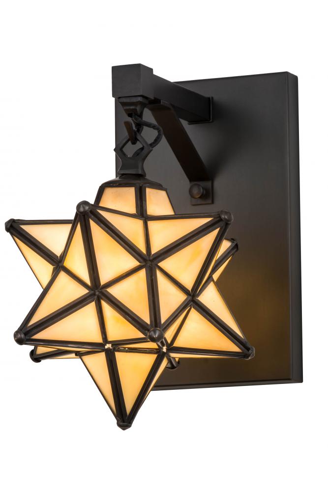 8&#34; Wide Moravian Star Wall Sconce