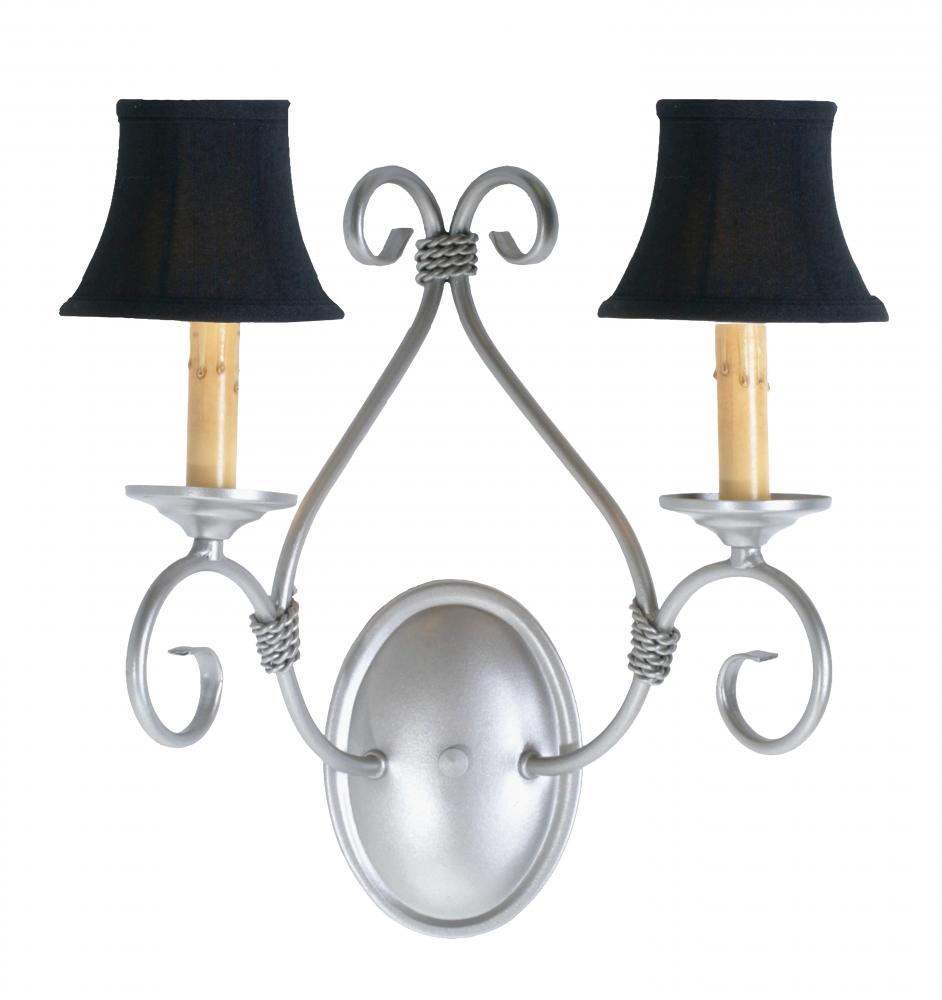 14" Wide Olivia 2 Light Wall Sconce