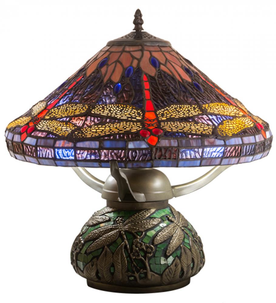 17" High Tiffany Dragonfly Table Lamp