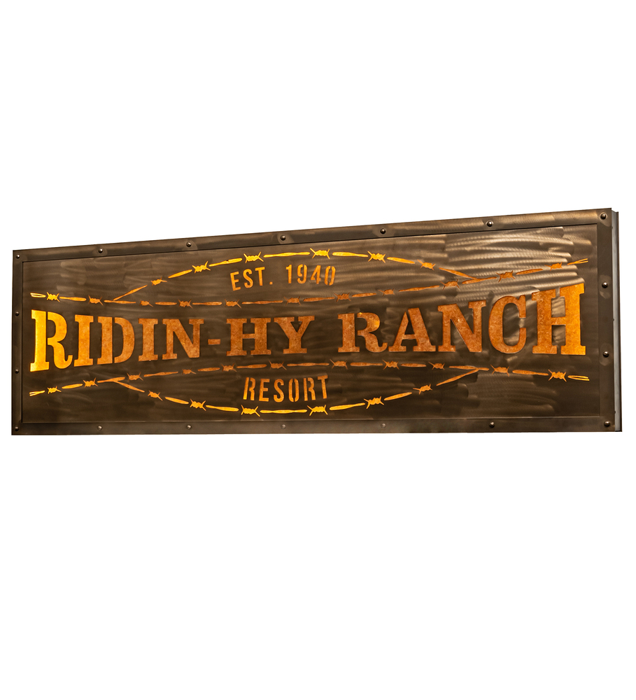 79" Wide Ridin Hy Personalized Sign