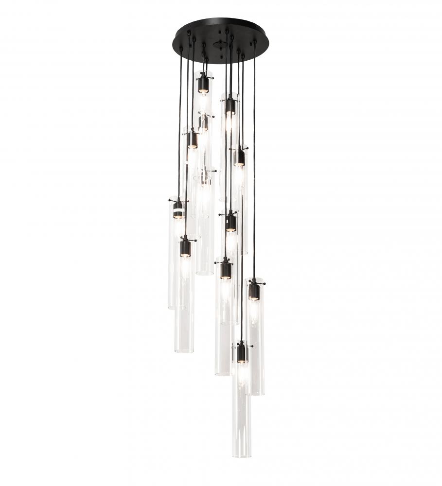 16" Wide Cilindro 12 Light Cascading Pendant