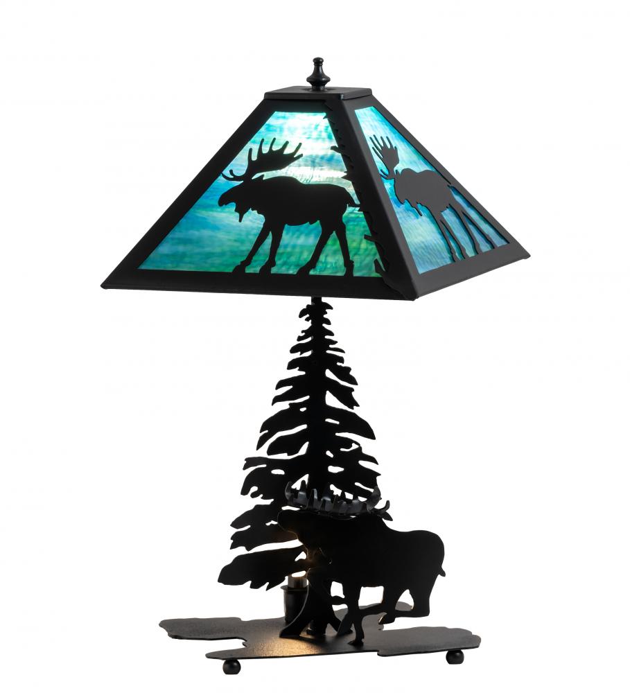 21&#34; High Lone Moose Table Lamp