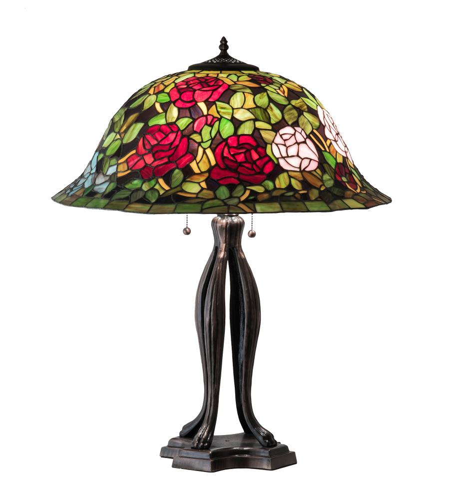 30&#34; High Tiffany Rosebush Table Lamp