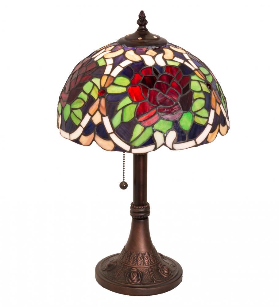 17&#34; High Renaissance Rose Accent Lamp