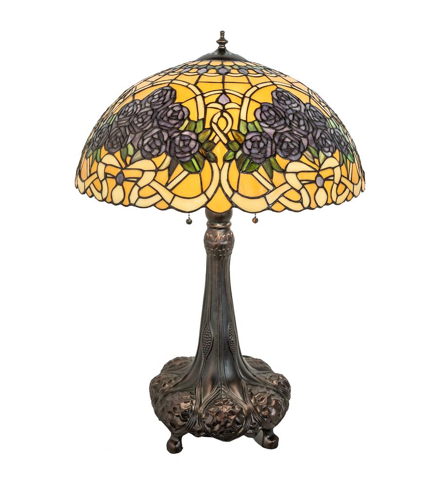 31&#34; High Rose Bouquet Table Lamp