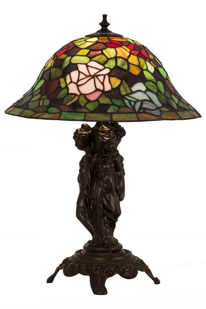 21.5&#34;H Rosebush Table Lamp