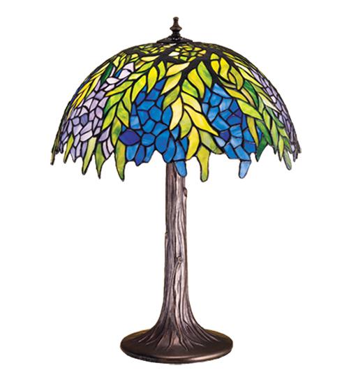 23&#34;H Tiffany Honey Locust Table Lamp