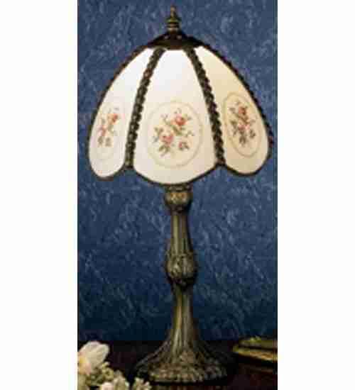 17&#34;H Rose Bouquet Accent Lamp