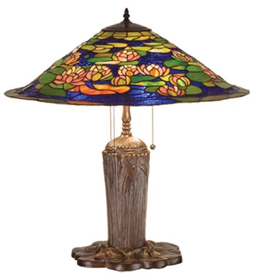 25&#34;H Tiffany Pond Lily Table Lamp