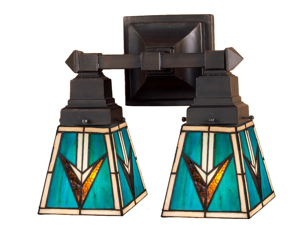 12&#34; Wide Valencia Mission 2 Light Wall Sconce