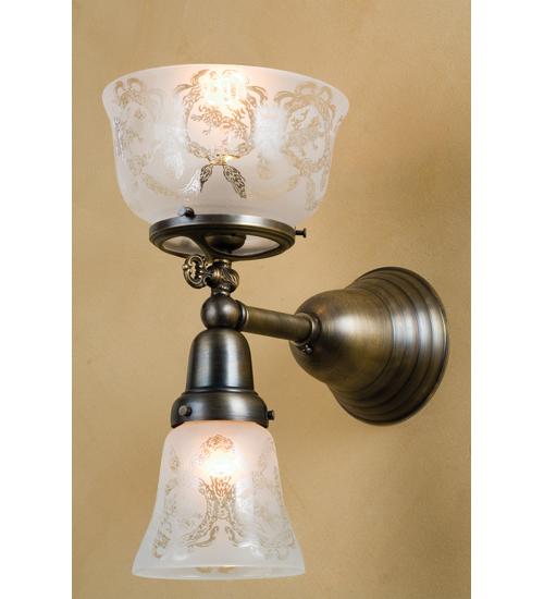 7&#34; Wide Revival Gas & Electric 2 Light Wall Sconce