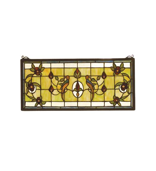 22&#34;W X 10&#34;H Lancaster Stained Glass Window