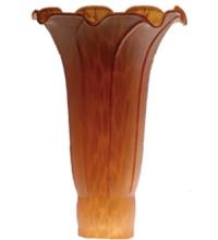  10208 - 4" Wide X 6" High Amber Pond Lily Shade