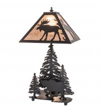 Meyda Blue 102984 - 21" High Moose on the Loose Table Lamp