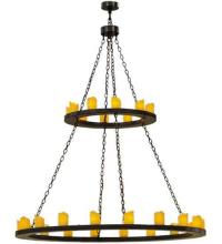  105525 - 60"W Loxley 28 LT Two Tier Chandelier