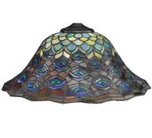  10674 - 16" Wide Tiffany Peacock Feather Shade