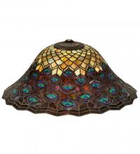  10676 - 20" Wide Tiffany Peacock Feather Shade
