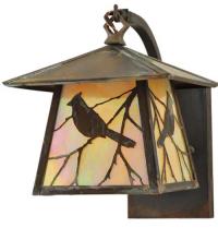  111450 - 8"W Stillwater Song Bird Curved Arm Wall Sconce