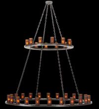  112325 - 72"W Loxley 36 LT Two Tier Chandelier