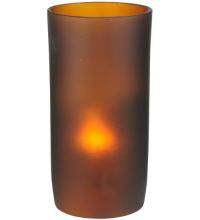 Meyda Blue 114025 - 3"W Cylindre Frosted Amber Glass Shade