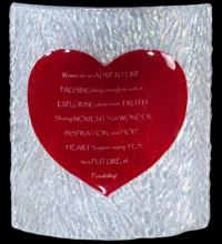  114106 - 7" Wide Personalized Heart Panel