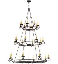 Meyda Blue 115255 - 60"W Estrella 24 LT Three Tier Chandelier