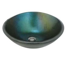  115705 - 17"W Metro Fusion Fiddleheads Glass Sink