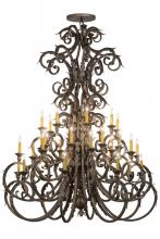  116521 - 60"W Serratina 32 LT Chandelier