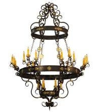 Meyda Blue 116669 - 72"W Santino 24 LT Chandelier