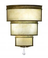  117540 - 18" Wide Rope Trimmed Cilindro Wall Sconce