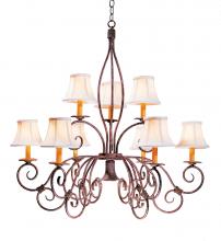 Meyda Blue 119084 - 36" Wide Grace 10 Light Two Tier Chandelier