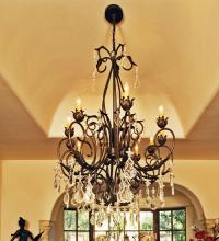  120317 - 54" Wide Felicia 10 Light Chandelier