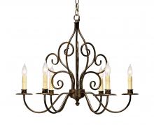 Meyda Blue 120793 - 28" Wide Eve 6 Light Chandelier