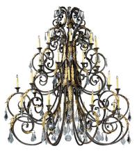  124019 - 72"W Serratina 32 LT Chandelier