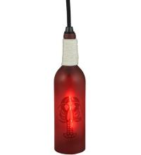  124509 - 3"W Coastal Collection Lobster Wine Bottle Mini Pendant