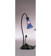  12500 - 16" High Blue Tiffany Pond Lily Accent Lamp