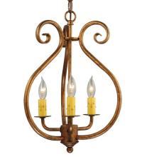 Meyda Blue 128277 - 12" Wide Easton 3 Light Pendant