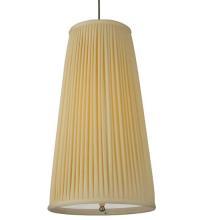  128987 - 13.25"W Channell Tapered & Pleated Pendant