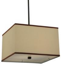 Meyda Blue 130284 - 16" Square Charisma Fabric Pendant